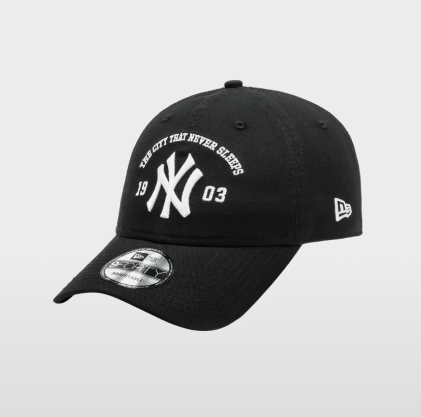 ☆New Era☆ 940UNST MLB CITY SLOGAN ARCH NEYYAN BLK New Era Arch City Slogan New York Yankees Baseball Cap