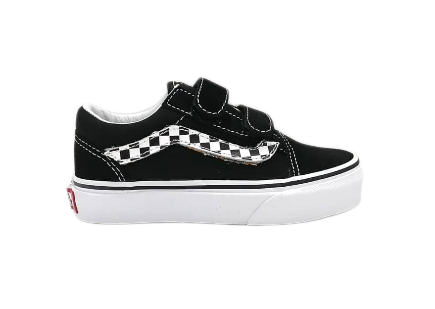 vans old skool sidestripe v white