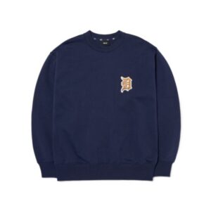 MLB Detroit Tigers Basic Mega Logo Sweatshirt (Navy)
