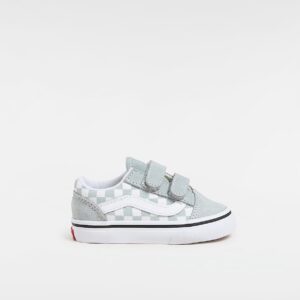 VANS Toddler Old Skool V Checkerboard (Pure Grey/White)