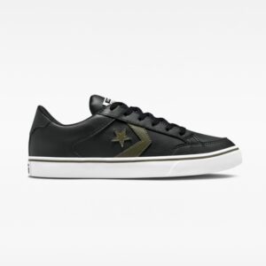 Converse Tobin Faux Leather Low Top (Black/Cargo Khaki/White)