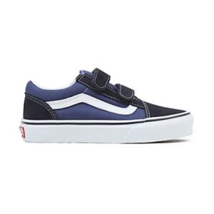 VANS Kids Old Skool Velcro (Navy/True White)