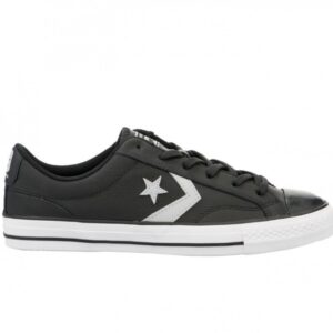 Converse Star Player Leather Ox (Black/Grey/White)