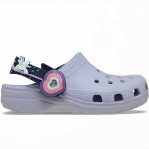 Crocs Toddler's Classic Clog #211892 Imagination Lights Backstrap (Frosted Grape)