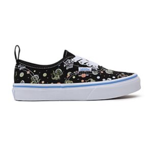 VANS Kids Authentic Elastic Glow Cosmic Zoo (Black/Blue)