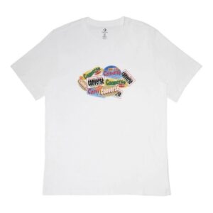 Converse Sticker Collage Graphic T-Shirt (White)