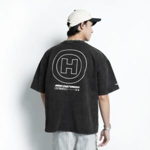 High Cultured Hyperion Logo Washed Boxy Tee - 1135