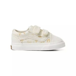 VANS Toddler Old Skool Velcro Ec Thry In (White/Golden)