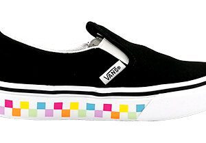 Vans Classic Slip-On (Checkeredboard)Rainbow/Blk