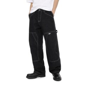 HIGH CULTURED Mark Silver Arashi Raw Denim Baggy Long Jeans - 96