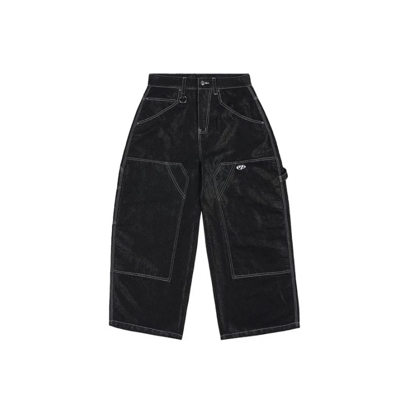 HIGH CULTURED Mark Silver Arashi Raw Denim Baggy Long Jeans - 96 - Image 3
